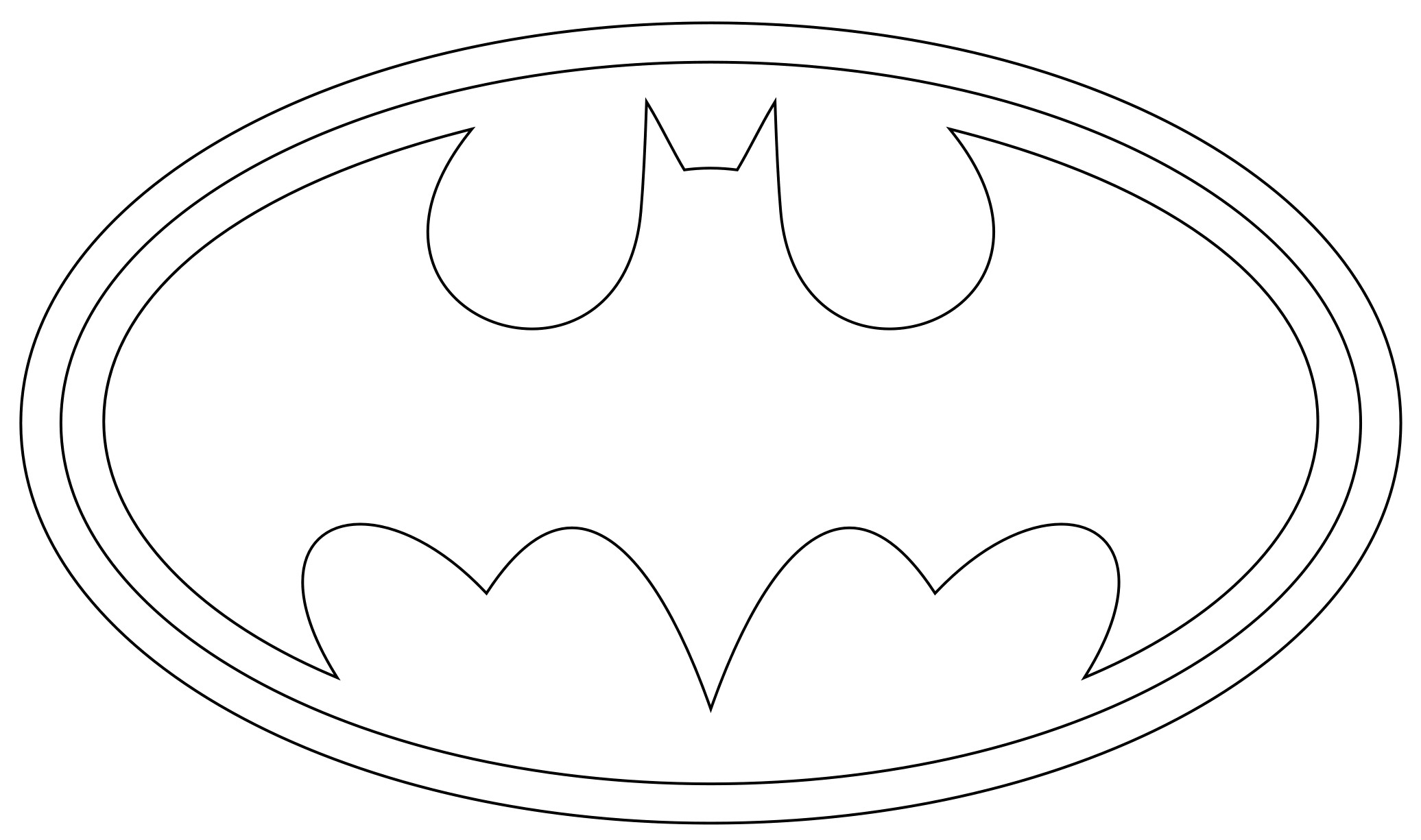 Logo di Batman da colorare (4)