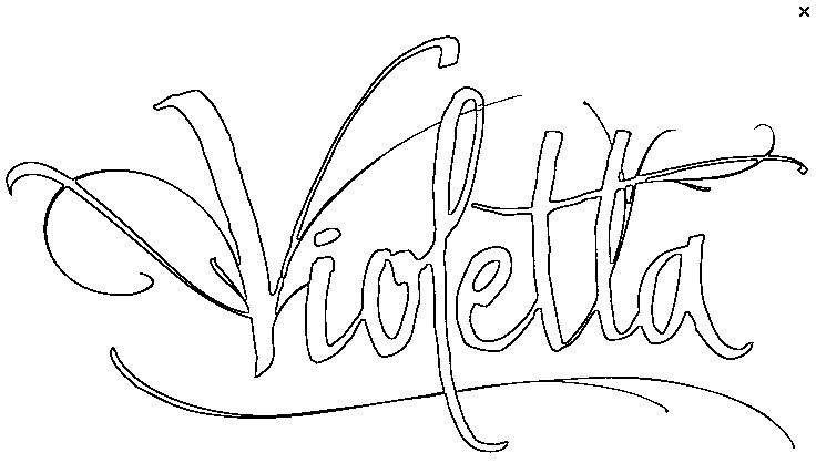 Logo di Disney Violetta da stampare e da colorare