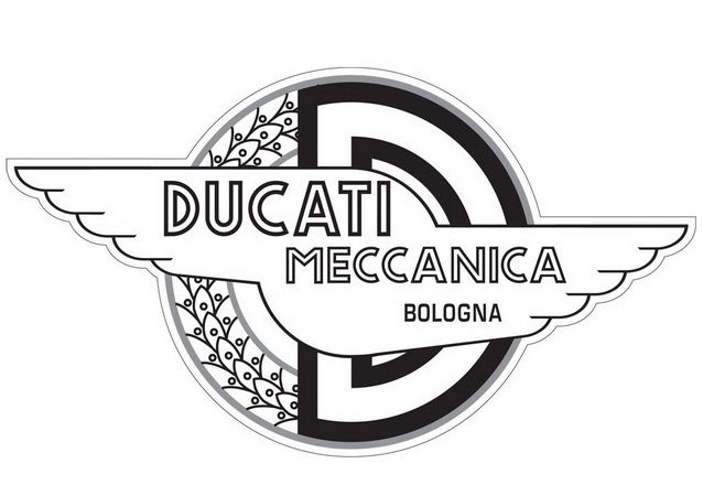 Logo moto Ducati Meccanica Bologna da colorare