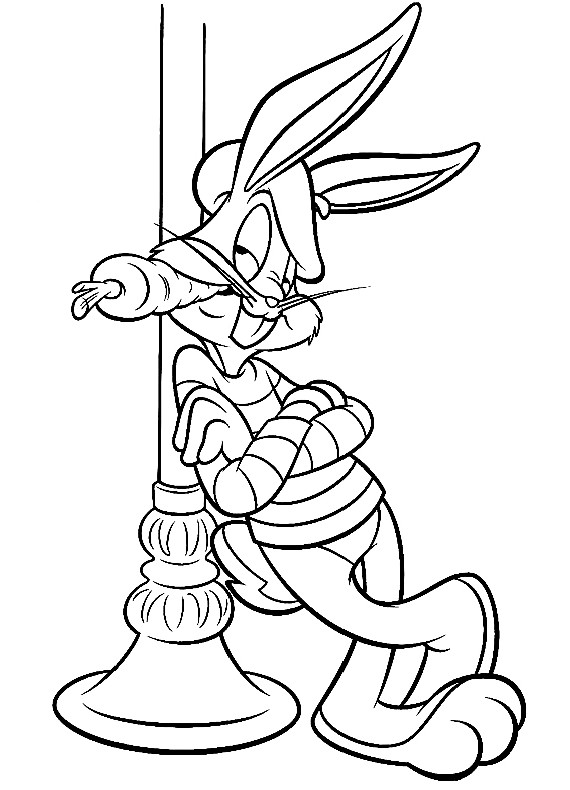 Looney Tunes Bugs Bunny da stampare e da colorare gratis