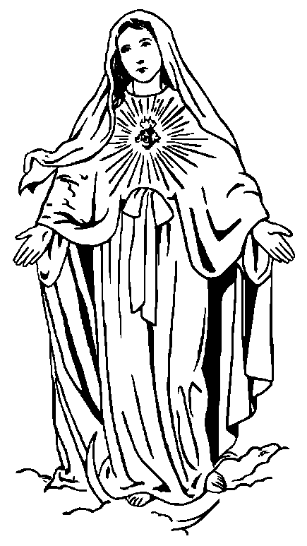 Madonna disegni da colorare religiosi