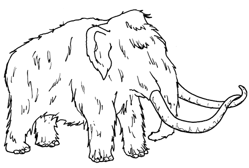 Mammuth animale preistorico immagini per i bambini