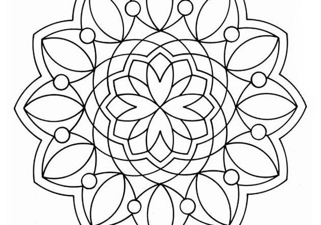 Mandala disegno da colorare gratis 1 per adulti