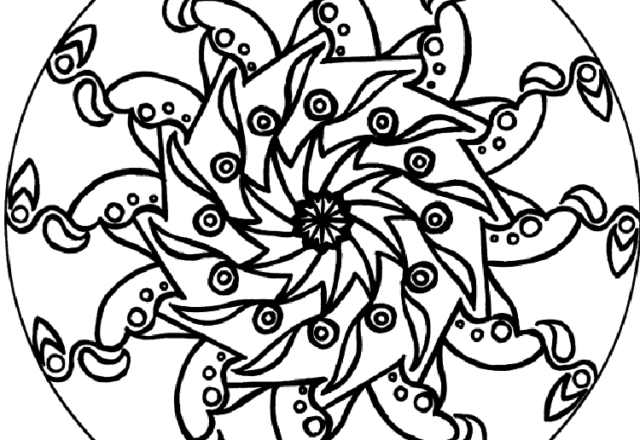 Mandala disegno da colorare gratis 129