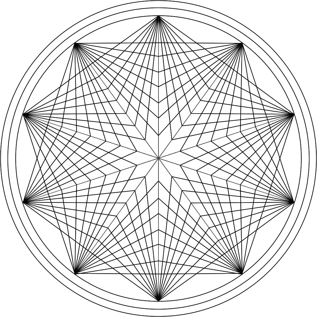 Mandala disegno da colorare gratis 201 geometrico complesso per adulti