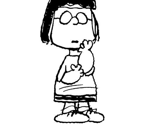 Marcie personaggio Charlie Brown disegno da colorare gratis
