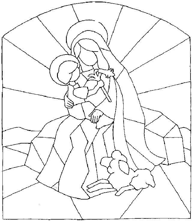 Maria di Nazareth disegno da stampare e da colorare religione