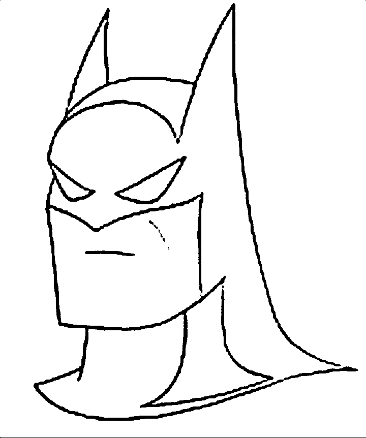 Maschera di Batman da colorare (1)