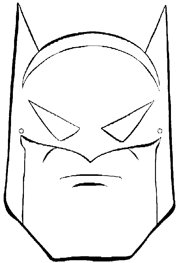 Maschera di Batman da colorare (3)
