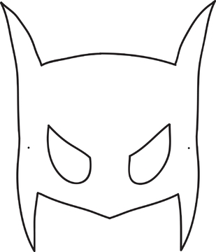 Maschera di Batman da colorare (5)