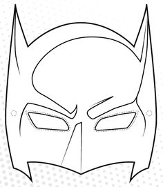 Maschera di Batman da colorare (6)