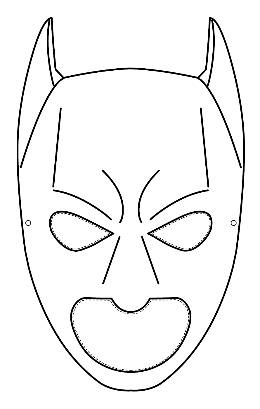Maschera di Batman da colorare (7)