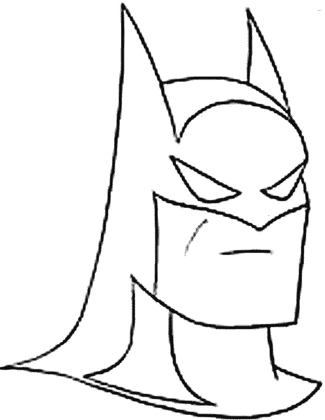 Maschera di Batman da colorare (9)