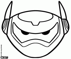 Maschera per bambini di Baymax personaggio Big Hero 6