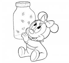 Minnie e le coccinelle disegni da colorare gratis