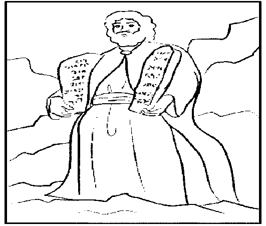 Mosè e i 10 Comandamenti da stampare per la Scuola