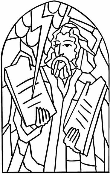 Mosè e i 10 Comandamenti disegni da colorare categoria Religione
