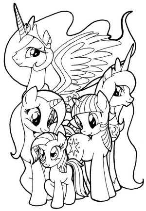 My Little Pony 4 disegni da colorare gratis
