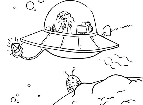 Navicelle Spaziali e Astronavi disegni da colorare gratis (2)