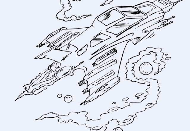 Navicelle Spaziali e Astronavi disegni da colorare gratis (3)