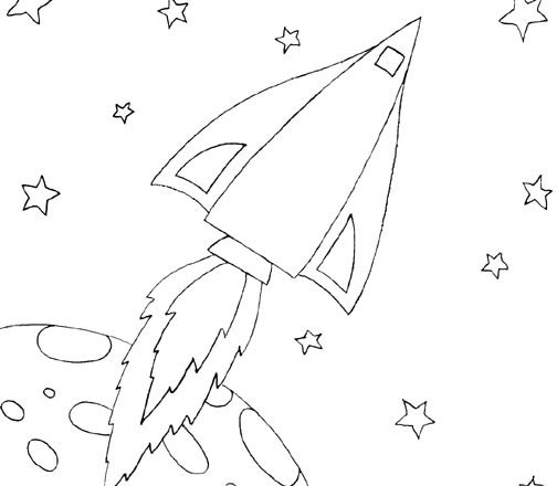 Navicelle Spaziali e Astronavi disegni da colorare gratis (47)
