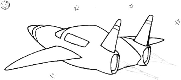 Navicelle Spaziali e Astronavi disegni da colorare gratis (48)