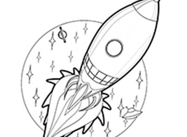 Navicelle Spaziali e Astronavi disegni da colorare gratis (55)