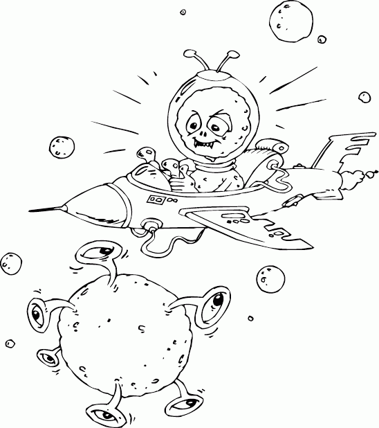 Navicelle Spaziali e Astronavi disegni da colorare gratis (90)