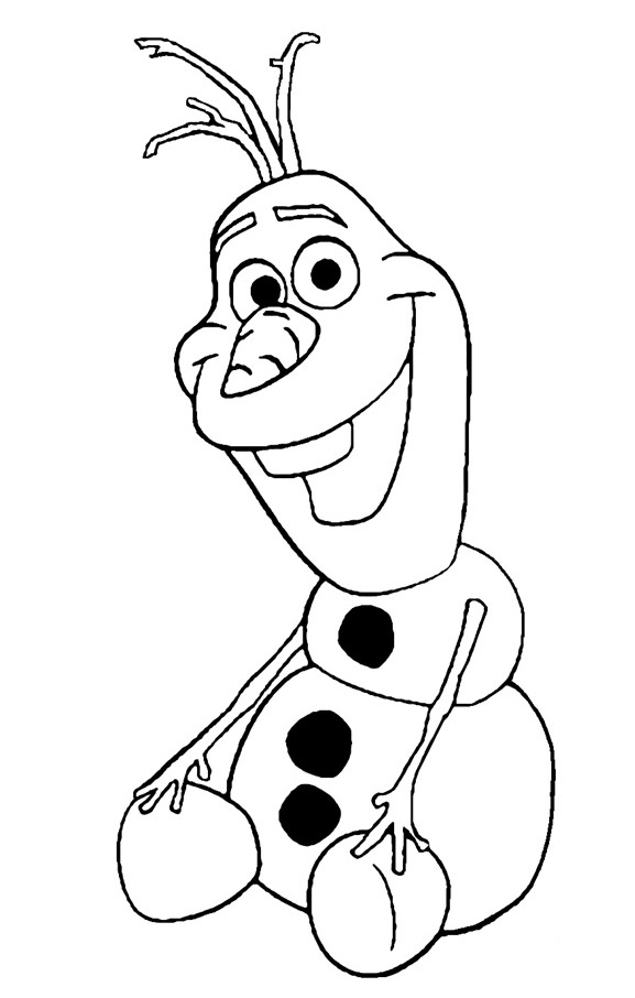 Olaf 3 disegni da colorare gratis