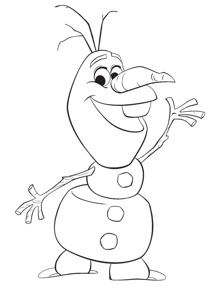 Olaf disegni da colorare gratis