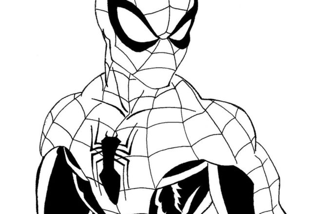 Originale disegno da colorare di Spiderman