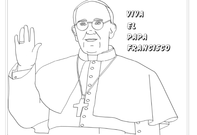 Papa Francesco disegno da colorare gratis