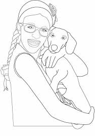 Patty col cagnolino disegni da stampare e colorare