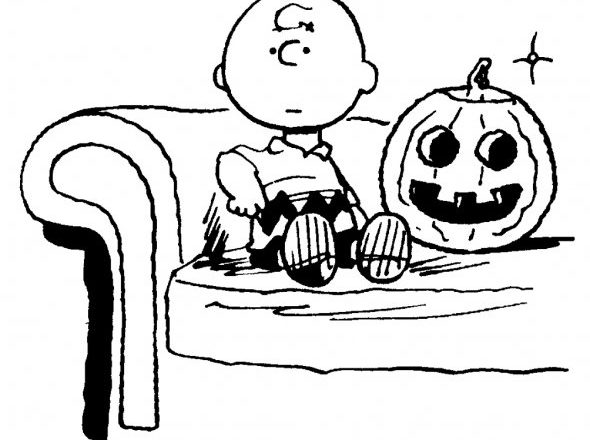 Peanuts Charlie Brown Halloween disegni da colorare
