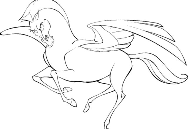 Pegasus disegni da colorare gratis