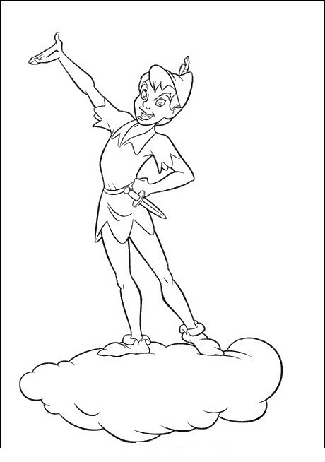 Peter Pan 2 disegni da colorare gratis
