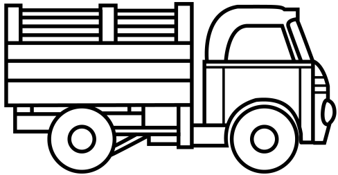 Piccolo camion disegno da colorare gratis