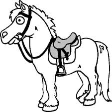 Piccolo cavallo pony disegno da colorare