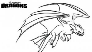 Piccolo disegno da colorare Dragon Trainer