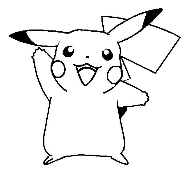 Pikachu che saluta immagini da stampare