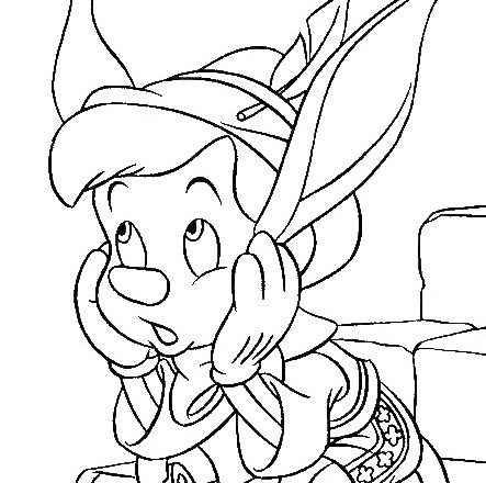 Pinocchio asino 2 disegni da colorare gratis