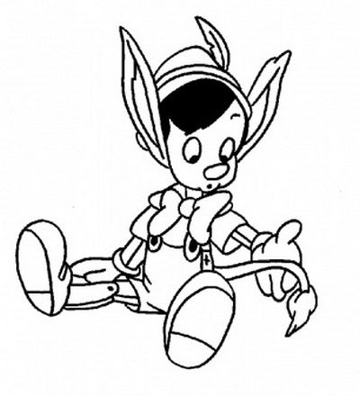 Pinocchio asino 3 disegni da colorare gratis