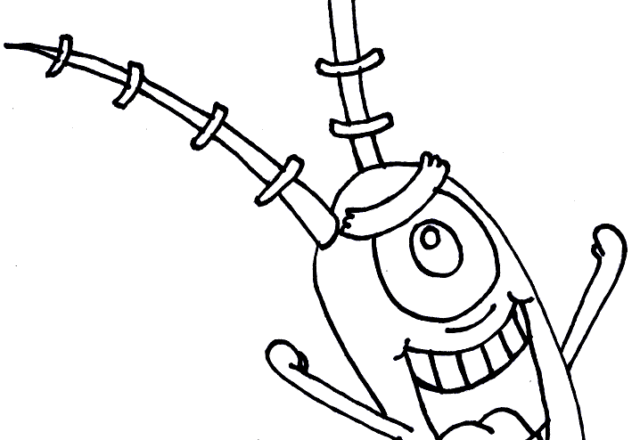 Plankton personaggio Spongebob immagine da colorare