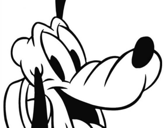 Pluto personaggio Disney Topolino da colorare gratis