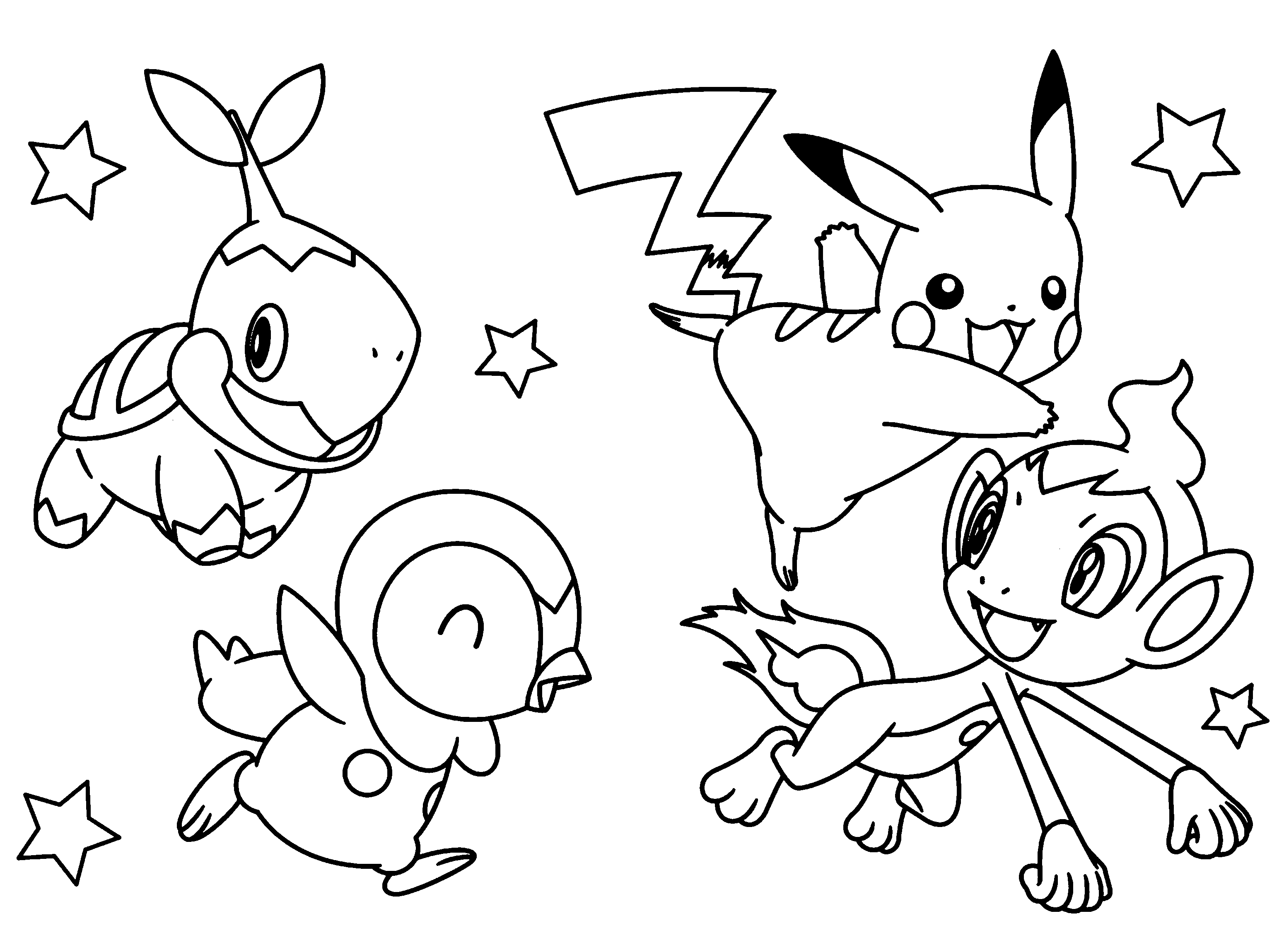 Pokemon Perla e Diamante disegni da colorare