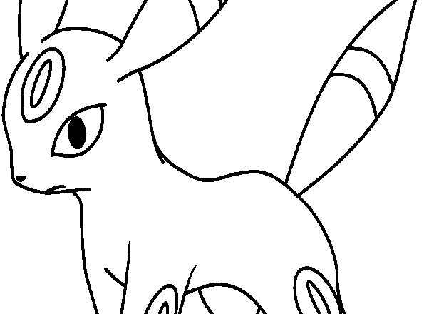 Pokemon Umbreon disegno da colorare
