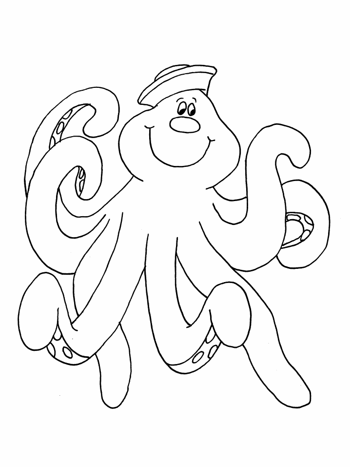 Polipo marinaio disegno da colorare