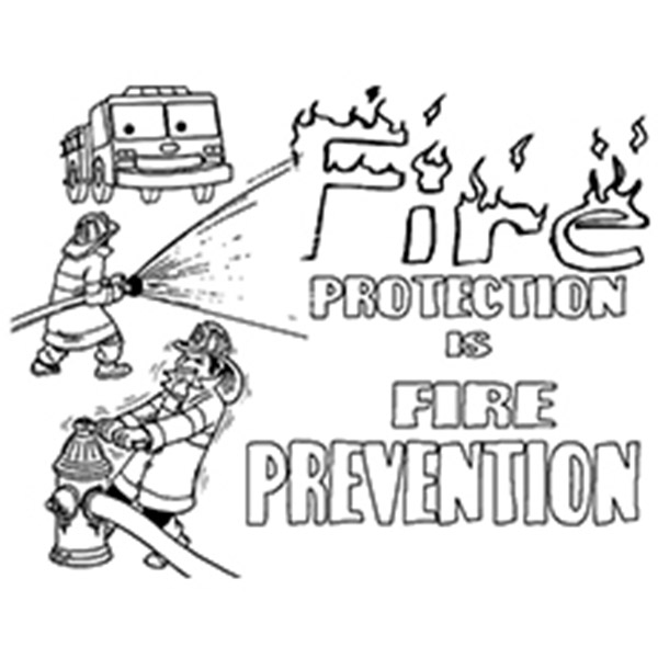 Prevenzione degli incendi da colorare