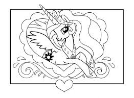 Princess Celestia nel cuore disegni da colorare gratis