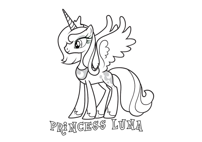 Princess Luna disegni da colorare gratis
